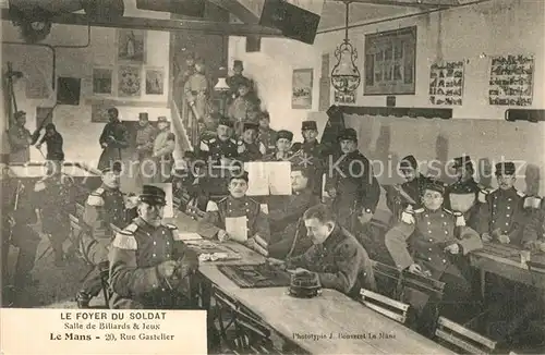 AK / Ansichtskarte Le_Mans_Sarthe Foyer du Soldat Salles de Billards et Jeux Le_Mans_Sarthe