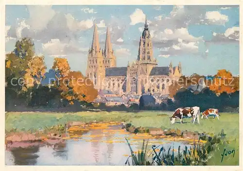 AK / Ansichtskarte Bayeux Cathedrale Bayeux