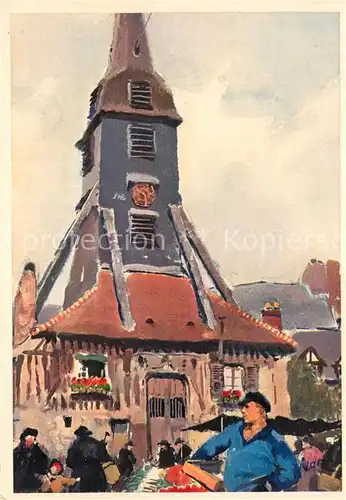 AK / Ansichtskarte Honfleur Eglise Sainte Catherine Honfleur