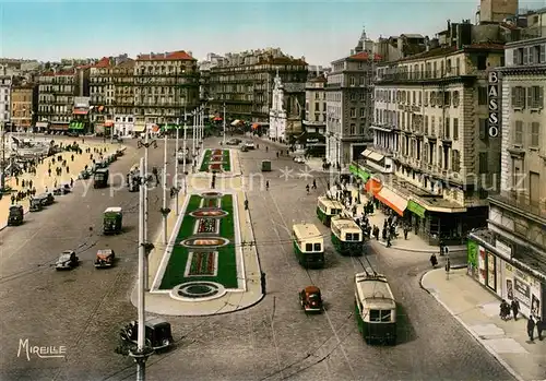 AK / Ansichtskarte Marseille_Bouches du Rhone Le Quai des Belges et la Rue de la Republique Marseille