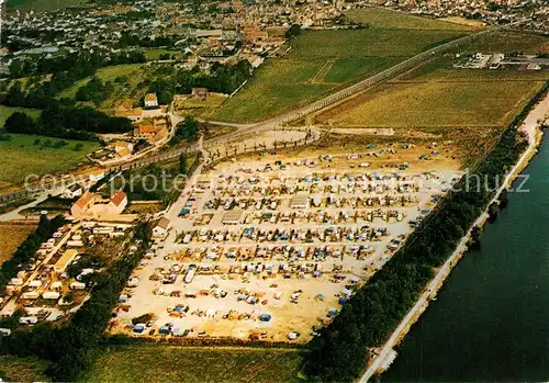 AK / Ansichtskarte Ouistreham Riva Bella Parc Municipal de Camping Caravaning des Pommiers Vue aerienne Ouistreham
