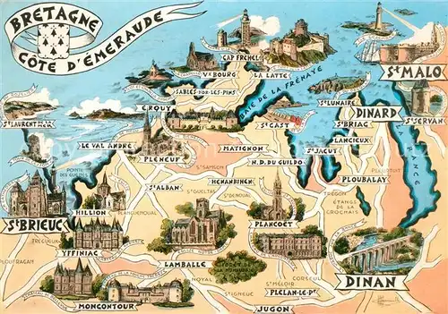 AK / Ansichtskarte Bretagne_Region Cote d Emeraude Bretagne Region