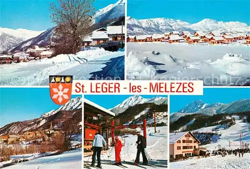 AK / Ansichtskarte Saint Leger_Alpes Maritimes Vue generale Nouveaux chalets Les remantees mecaniques Saint Leger