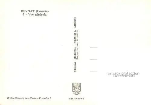 AK / Ansichtskarte Beynat Vue generale aerienne Beynat