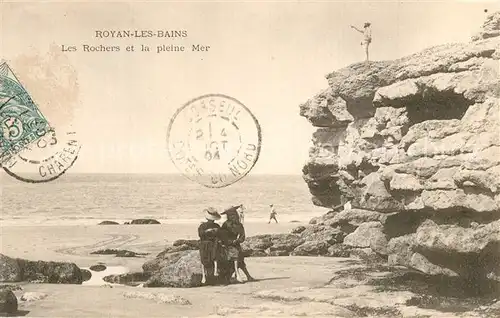 AK / Ansichtskarte Royan_Charente Maritime Les Rochers et la pleine Mer Royan Charente Maritime
