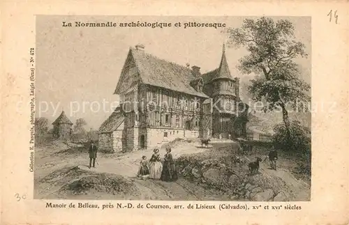AK / Ansichtskarte Lisieux Manoir de Beleau Notre Dame de Courson  Lisieux