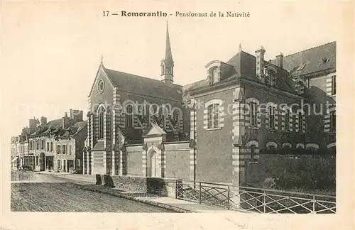 AK / Ansichtskarte Romorantin Lanthenay Pensionnat de la Nativite Romorantin Lanthenay