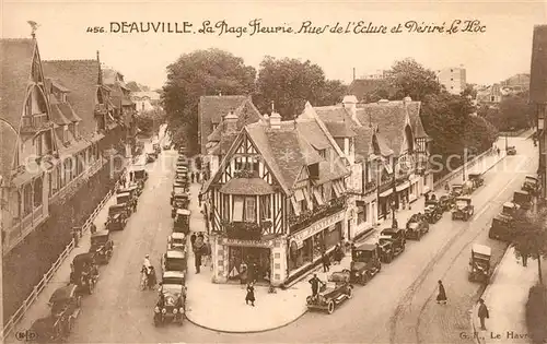 AK / Ansichtskarte Deauville La Plage Fleurie Rue de l Ecluse Desire Le Hoc Deauville