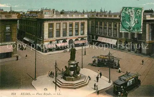 AK / Ansichtskarte Reims_Champagne_Ardenne Place Royale Reims_Champagne_Ardenne