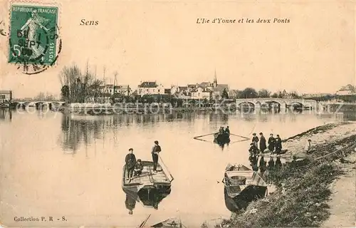 AK / Ansichtskarte Sens_Yonne Deux Ponts  Sens_Yonne