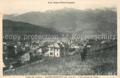 AK / Ansichtskarte Barcelonnette Un groupe de Villas Barcelonnette