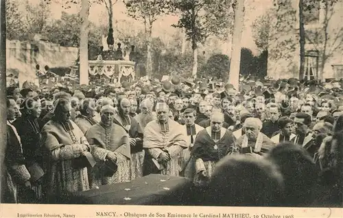 AK / Ansichtskarte Nancy_Lothringen Obseques de Son Eminence le Cardinal Mathieu Nancy Lothringen