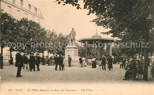 AK / Ansichtskarte Pau Place Royale Jour de Musique Pau