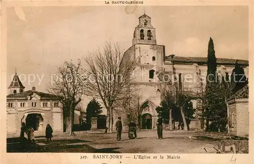 AK / Ansichtskarte Saint Jory Eglise Mairie Saint Jory