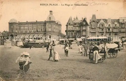 AK / Ansichtskarte Berck Plage Plage Eden Casino Berck Plage