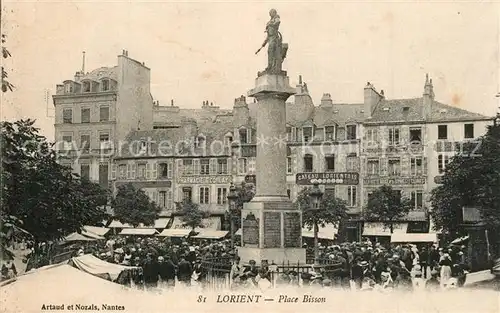 AK / Ansichtskarte Lorient_Morbihan_Bretagne Place Bisson Lorient_Morbihan_Bretagne
