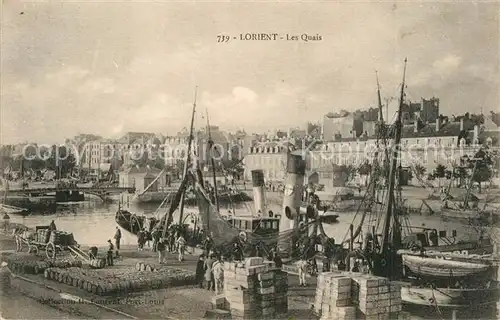 AK / Ansichtskarte Lorient_Morbihan_Bretagne Quais  Lorient_Morbihan_Bretagne