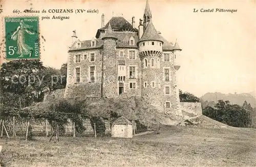 AK / Ansichtskarte Antignac_Cantal Chateau de Couzans  Antignac Cantal