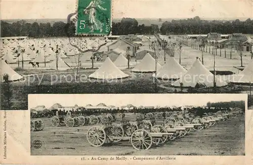 AK / Ansichtskarte Camp_de_Mailly Campement d Artillerie Camp_de_Mailly