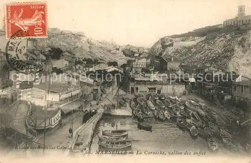 AK / Ansichtskarte Marseille_Bouches du Rhone La Corniche vallon des auffes Marseille