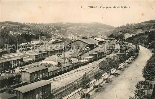 AK / Ansichtskarte Tulle_Correze Vue generale de la gare Tulle_Correze