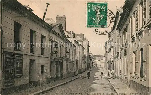 AK / Ansichtskarte Compiegne_Oise Theatre et Rue Vivenel Compiegne Oise