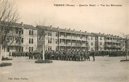 AK / Ansichtskarte Verdun_Meuse Quartier Radet vue des batiments des soldats militaire Verdun Meuse