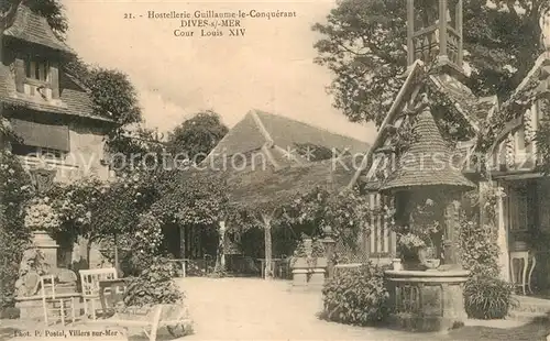 AK / Ansichtskarte Dives sur Mer Hostellerie Guillaume le Conquerant Cour Louis XIV Dives sur Mer
