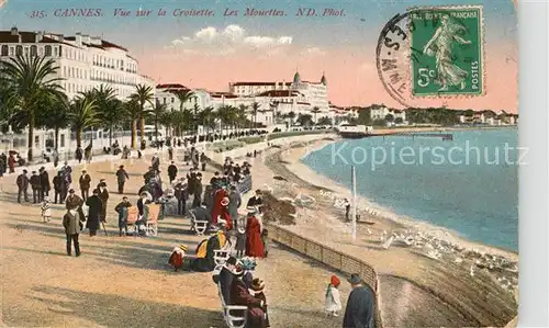 AK / Ansichtskarte Cannes_Alpes Maritimes Vue sur la Croisette Les Mouettes Cannes Alpes Maritimes