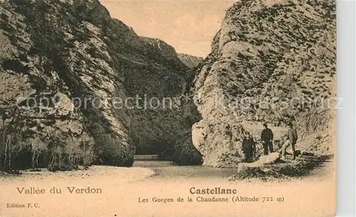 AK / Ansichtskarte Castellane Les Gorges de la Chaudanne Castellane