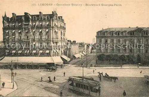AK / Ansichtskarte Limoges_Haute_Vienne Carrefour Tourny Boulevard Georges Perin Limoges_Haute_Vienne