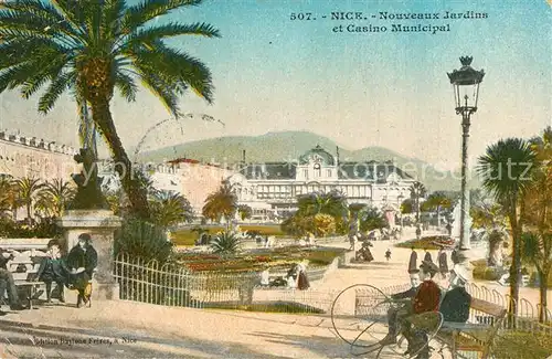 AK / Ansichtskarte Nice_Alpes_Maritimes Nouveaux Jardins et Casino Municipal Nice_Alpes_Maritimes