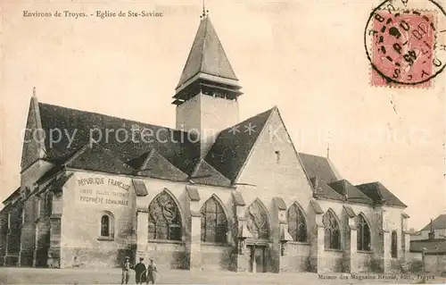AK / Ansichtskarte Troyes_Aube Eglise de Ste Savine Troyes Aube