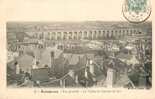 AK / Ansichtskarte Beaugency Vue generale Le Viaduc du Chemin de Fer Beaugency