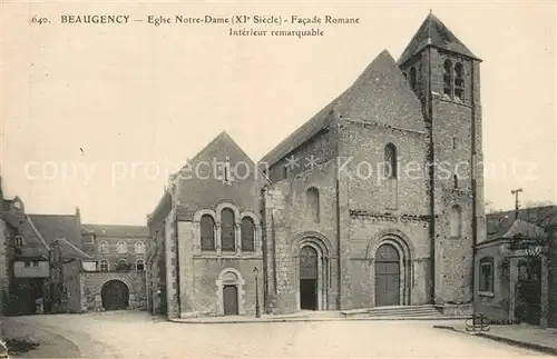 AK / Ansichtskarte Beaugency Eglise Notre Dame Facade Romane Interieur remarquable Beaugency