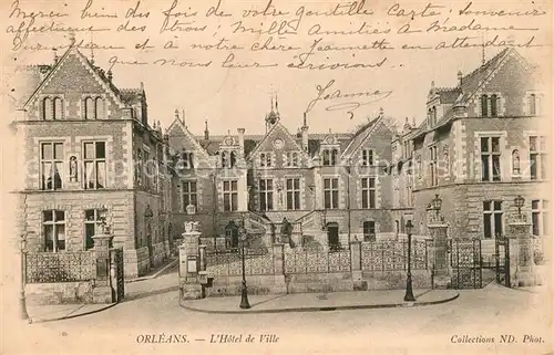 AK / Ansichtskarte Orleans_Loiret Hotel de Ville Orleans_Loiret