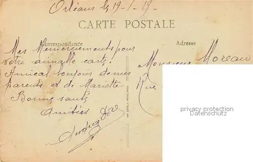 AK / Ansichtskarte Orleans_Loiret Place Albert I et Boulevard Alexandre Martin Orleans_Loiret