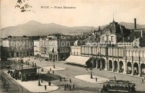 AK / Ansichtskarte Nice_Alpes_Maritimes Place Massena Nice_Alpes_Maritimes