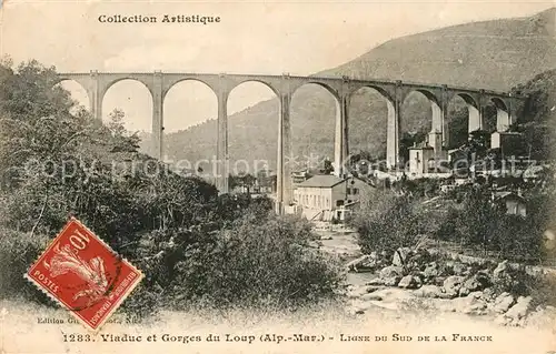 AK / Ansichtskarte Niort Viaduc et Gorges du Loup Ligne du Sud de la France Niort