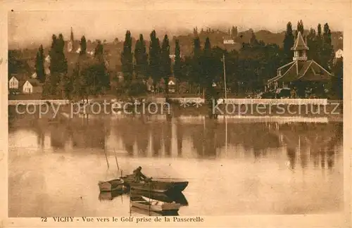 AK / Ansichtskarte Vichy_Allier Vue vers le Golf prise de la Passerelle Vichy Allier