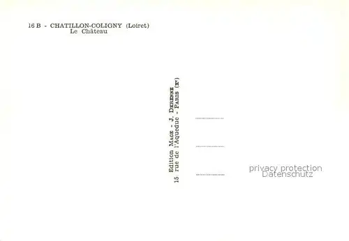AK / Ansichtskarte Chatillon Coligny Le Chateau Chatillon Coligny