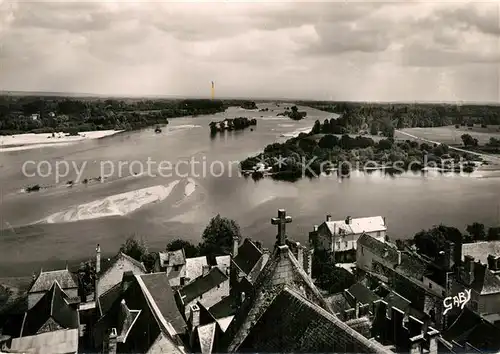 AK / Ansichtskarte Candes Saint Martin Le confluent de la Vienne et la Loire Candes Saint Martin