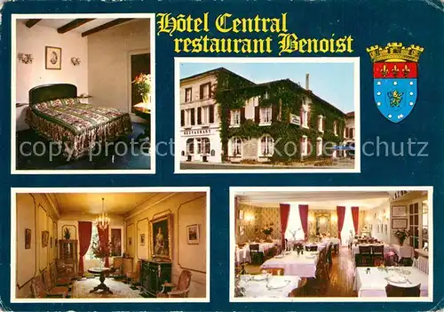 AK / Ansichtskarte Chaunay Hotel Central Restaurant Benoist Chaunay