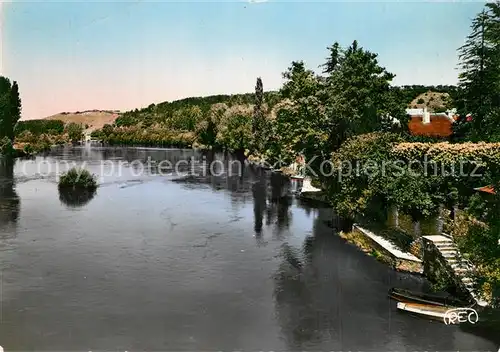 AK / Ansichtskarte Chauvigny Les Bords de la Vienne vers les moulin des Dames Chauvigny