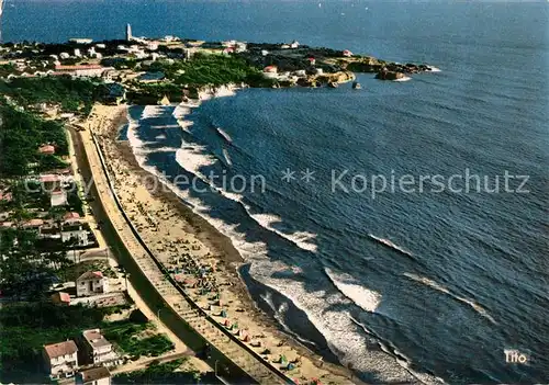 AK / Ansichtskarte Saint Georges de Didonne La Plage et la Pointe de Vallieres Vue aerienne Saint Georges de Didonne