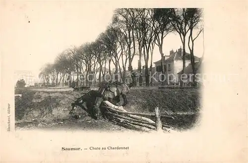 AK / Ansichtskarte Saumur Chute au Chardonnet Saumur