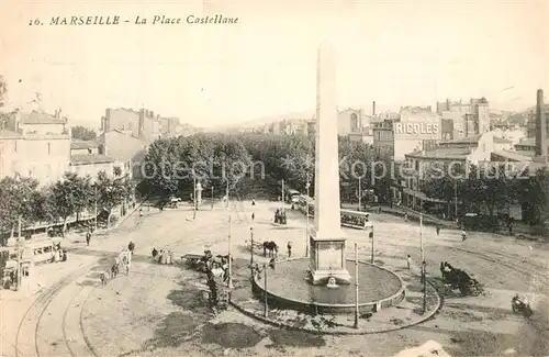 AK / Ansichtskarte Marseille_Bouches du Rhone La Place Castellane Marseille