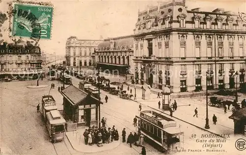 AK / Ansichtskarte Bordeaux Gare du Midi Bordeaux