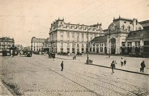 AK / Ansichtskarte Bordeaux Gare Saint Jean Hotel Terminus Bordeaux