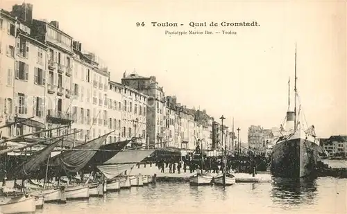 AK / Ansichtskarte Toulon_Var Quai de Cronstadt Toulon_Var